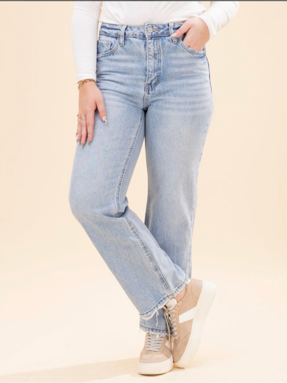 LOVERVET 90s ANKLE DAD JEANS